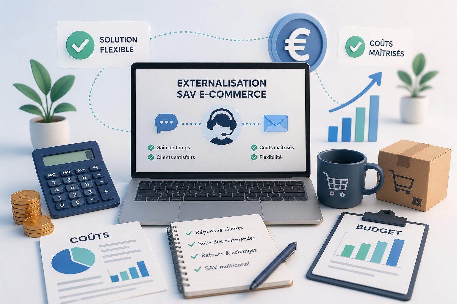 Coût de l'externalisation d'un SAV e-commerce pour une boutique en ligne